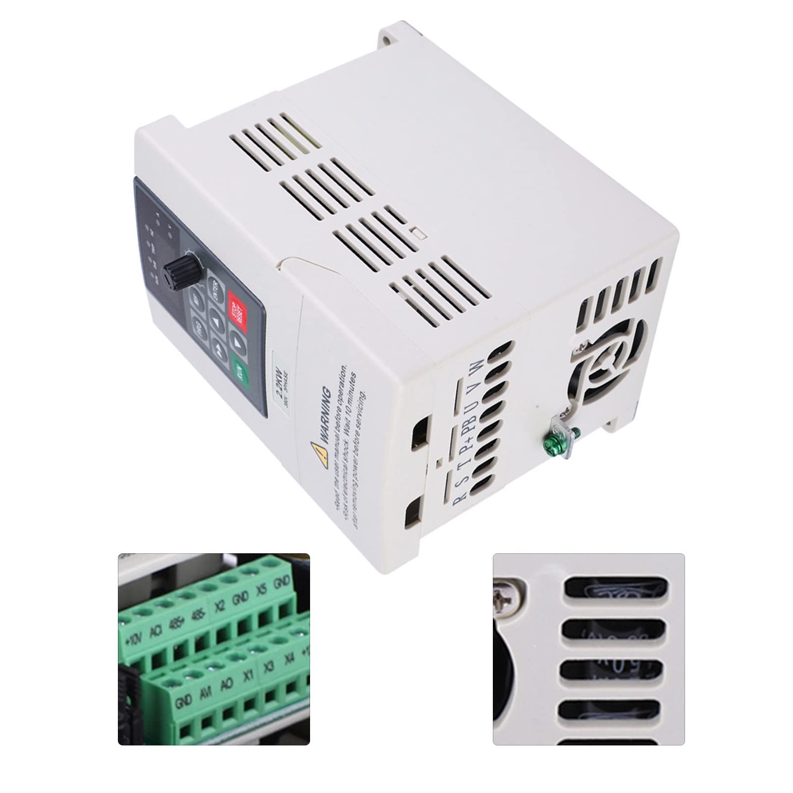 VBESTLIFE VFD-Wechselrichter, 3-phasiger 2,2-kW-380-V-Wechselrichter mit Variabler Frequenz Zur Motordrehzahlregelung, für Produktionsmaschinen, Lüfter, Pumpen