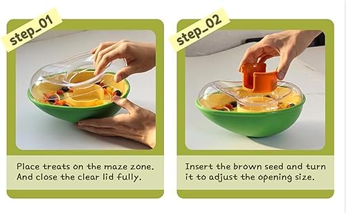 Miniatura 5 de Juguete dispensador de golosinas para perros, juguete de alimentación con fugas de alimentos, juguete de alimentación para alimentación lenta,