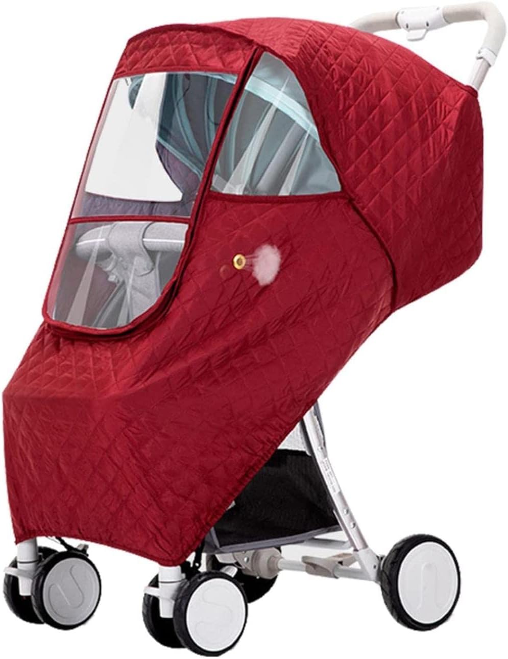 Waterproof Weather Shield Waterproof Universal Large Transparent Window - Thickened Warm Material Universal Baby Stroller Rain Cover - for Pushchairs Accessories Strollers Raincoa