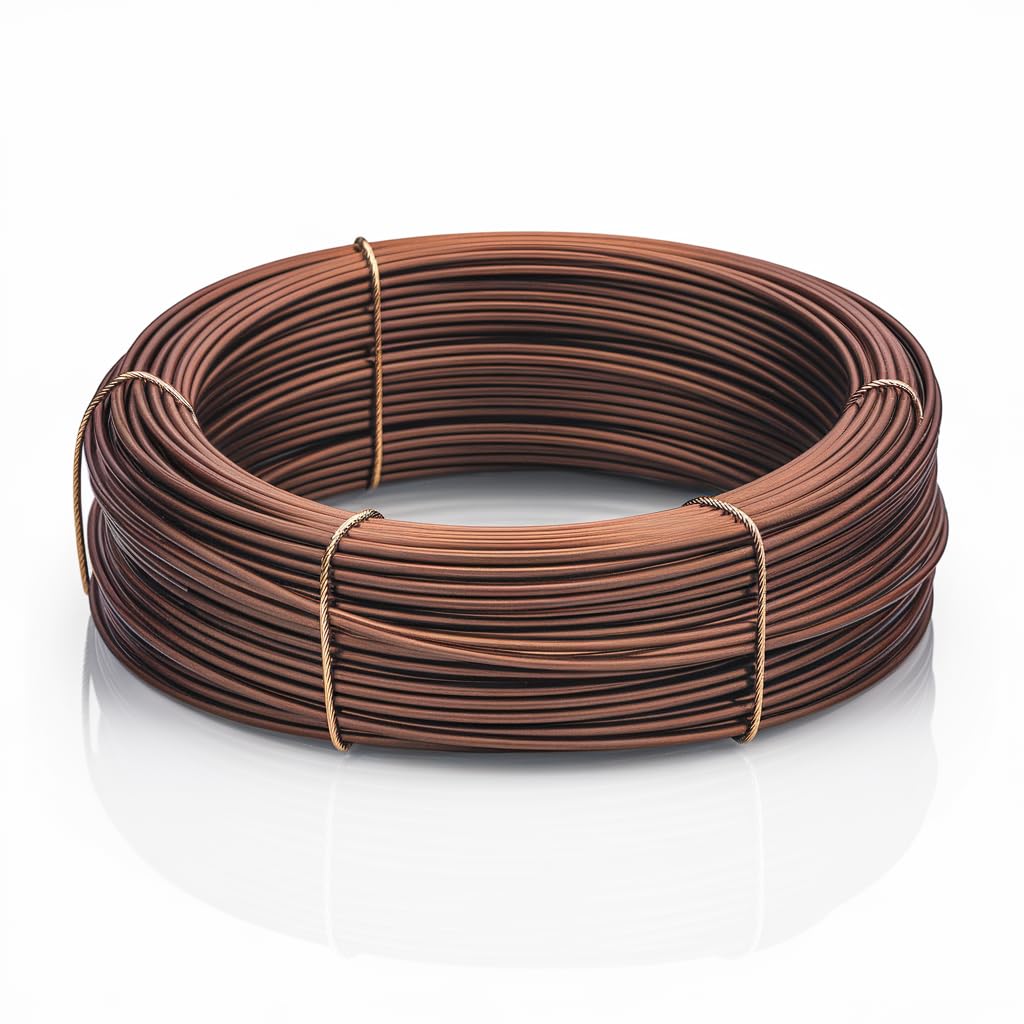 ULISSE® BonsaiPro Aluminium Optima - Filo per Bonsai Brunito - Modellabile e Resistente - Vari Diametri - 500g - per Modellare e Correggere la Forma dei Rami - Attrezzi Bonsai Professionali (5,5 mm)