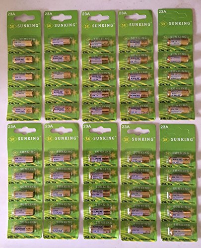 SUNKING �A���J�����d�r12V-23A �iA23 23AE LRV8-1BP MN221 V23GA 181A 3LR50 �݊�) 23A (10�V�[�g(50��))