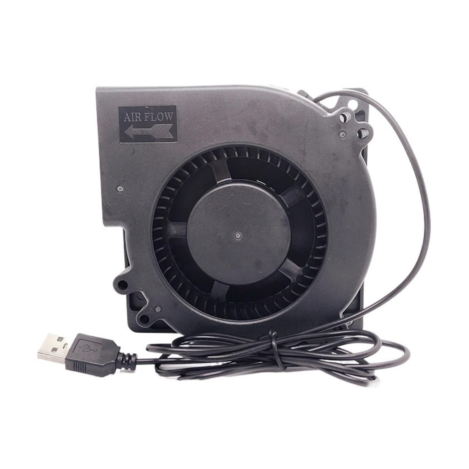 Genérico Ventilador USB Turbo 120x32mm, 5V, Doble Rodamiento De Bolas
