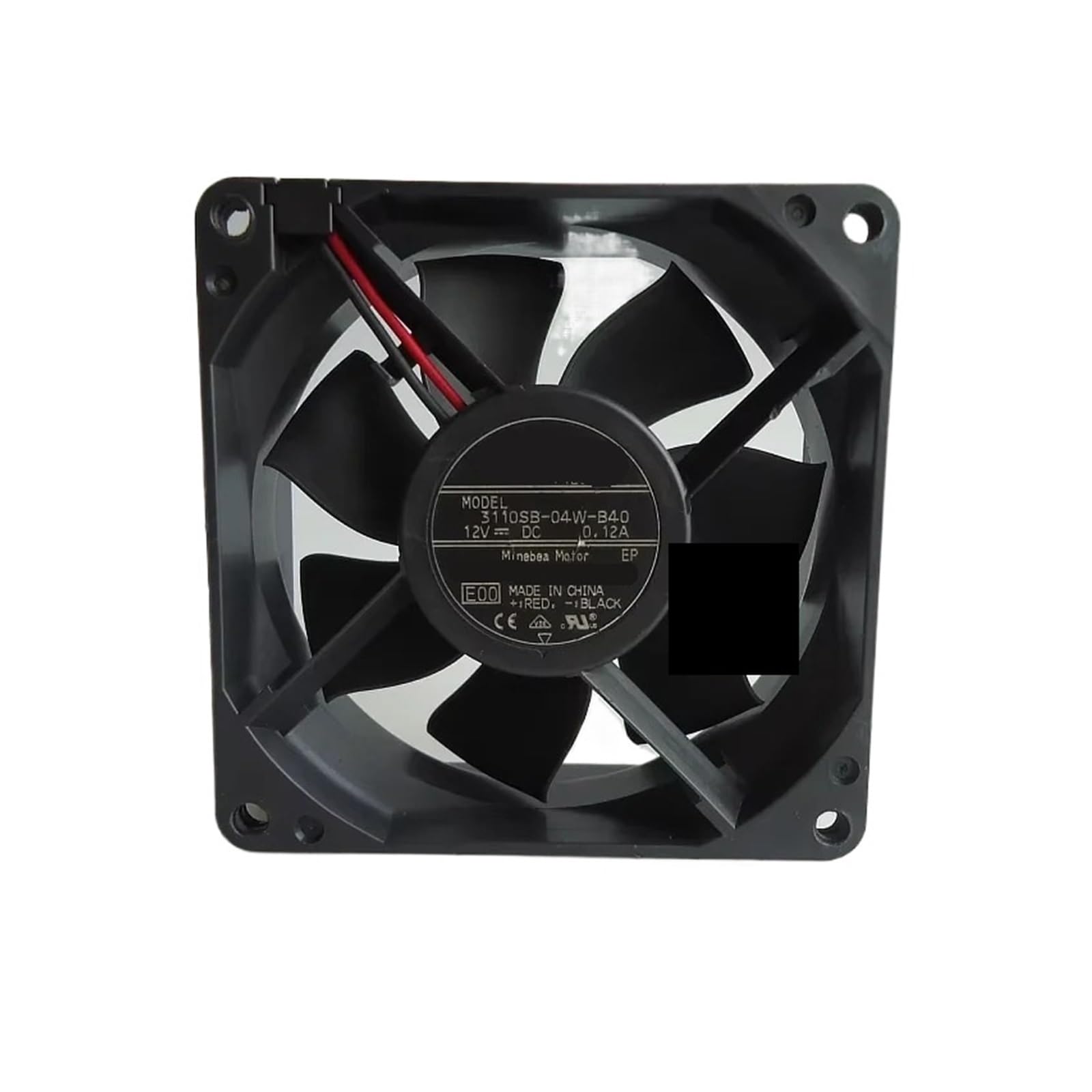 UITGVDQAT 3110SB-04W-B40 DC 12V 0.12A 80x80x25mm 2-wire Server Cooling Fan