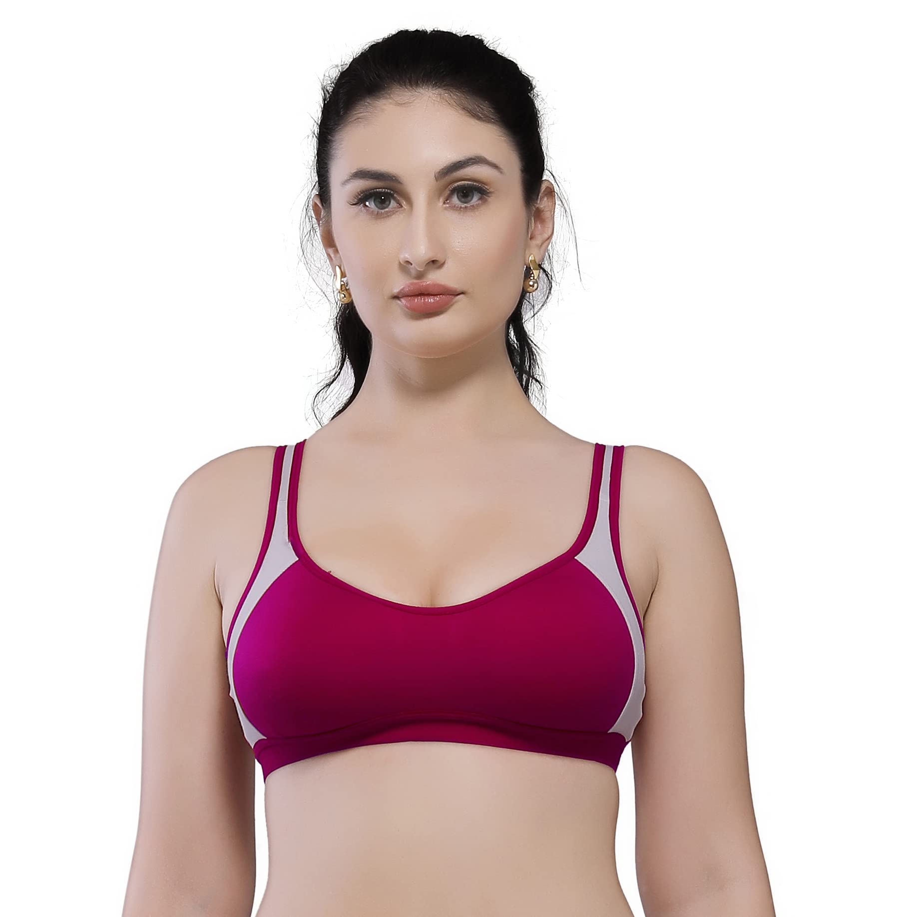 Sport Bra Non Padded for Women(BAZ_777B S Bra 1 PC)-image-37