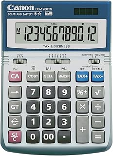 Canon HS1200TS 12 Digit Dual Power Tax & Business Function Calculator