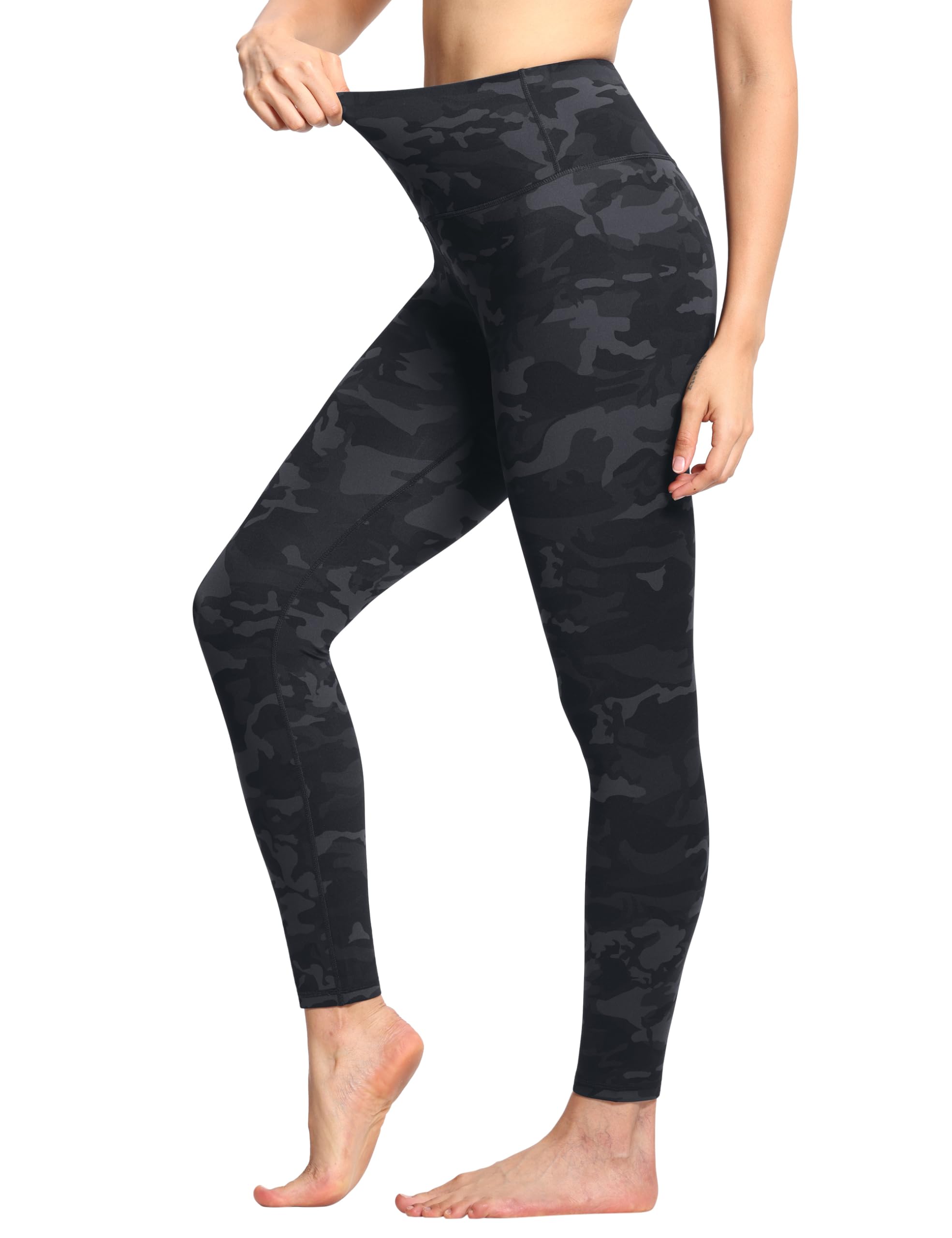 THE GYM PEOPLE Leggings de entrenamiento de cintura alta para mujer, suaves, control de abdomen, a prueba de sentadillas, pantalones de yoga y correr