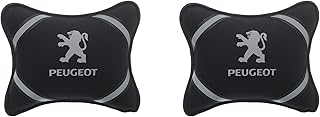 Smart Auto Headrest Car seat headrest, cotton fabric brands, helps you relax your neck, equipped with luminous phosphorescent marks, PEUGEOT
