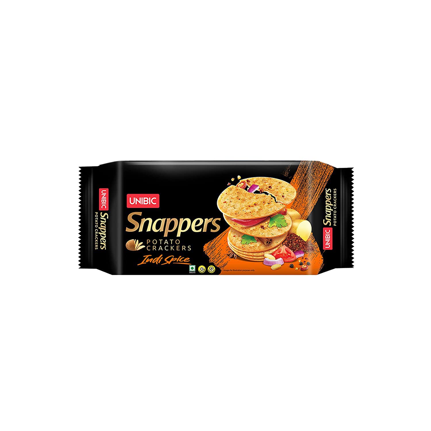 Unibic Snapper Indi Spice Potato Cracker, 300g Pouch (Pack of 1)