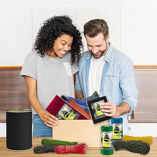 Vista 224 de TECEUM - Cuerda resistente 1000 de 1000 / 200 / 100 / 50 pies, más de 40 colores, cuerda para supervivencia y campamento, cuerda de nailon Patriot