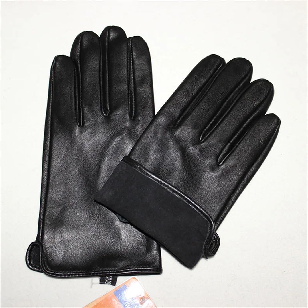 Gants de conduite d'été en cuir pour homme - Pour écran tactile - Fin et non doublé - Pour le printemps et l'extérieur