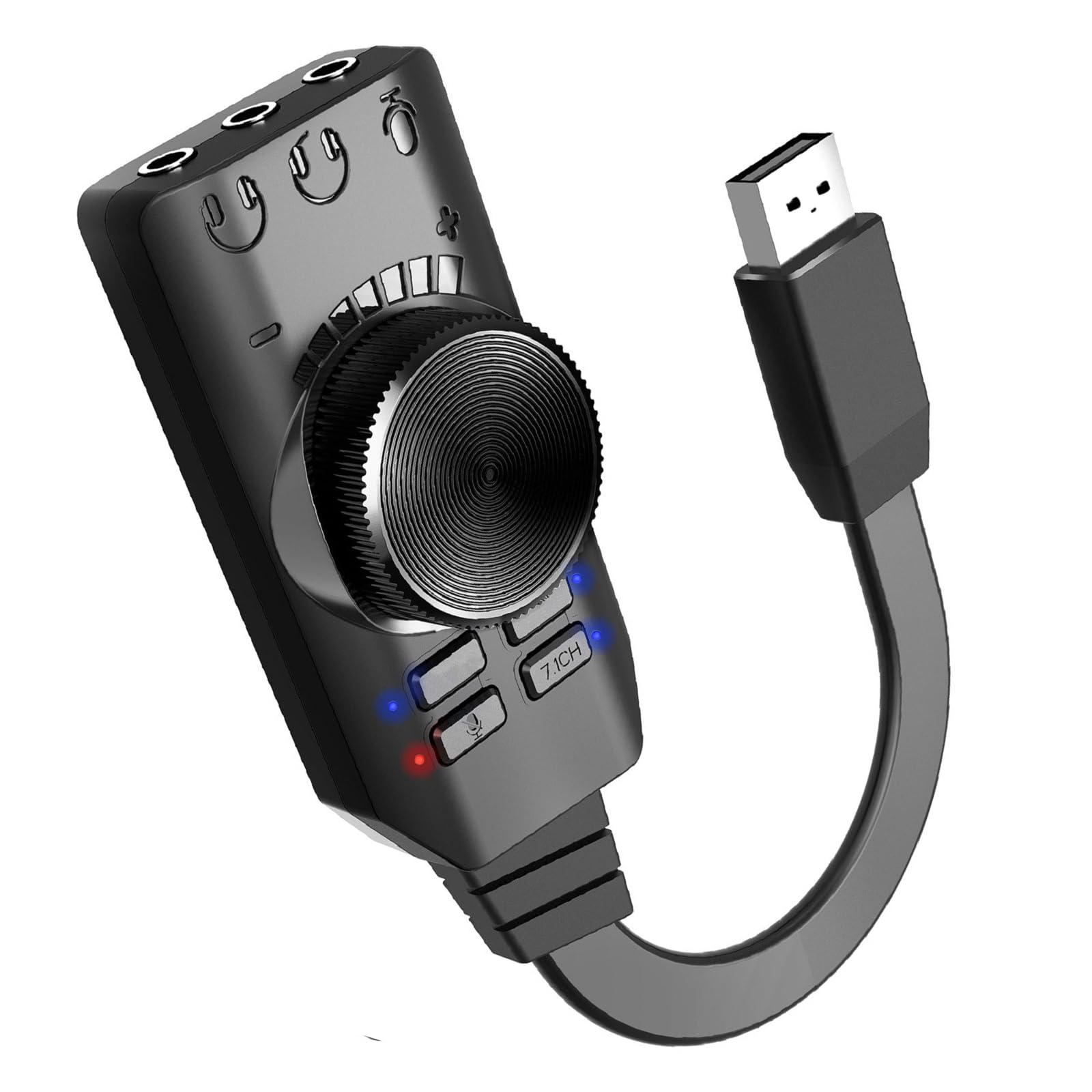 DAGIJIRD USB 2.0 External Sound Card Adapter with Dual TRS Headphone and Microphone Jack for PC Laptop Gaming Device-image-46