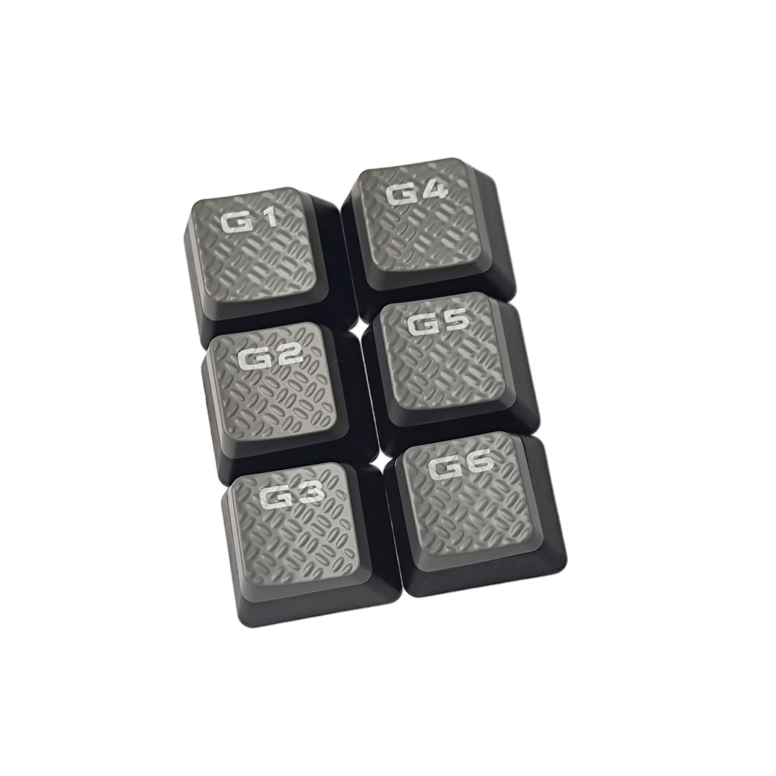 6 unidades G1 / 2/3 / 4/5 / 6 teclas antideslizantes de ABS retroiluminadas, textura antideslizante, teclas para castigo K95 teclados gaming, tapas de teclas ABS