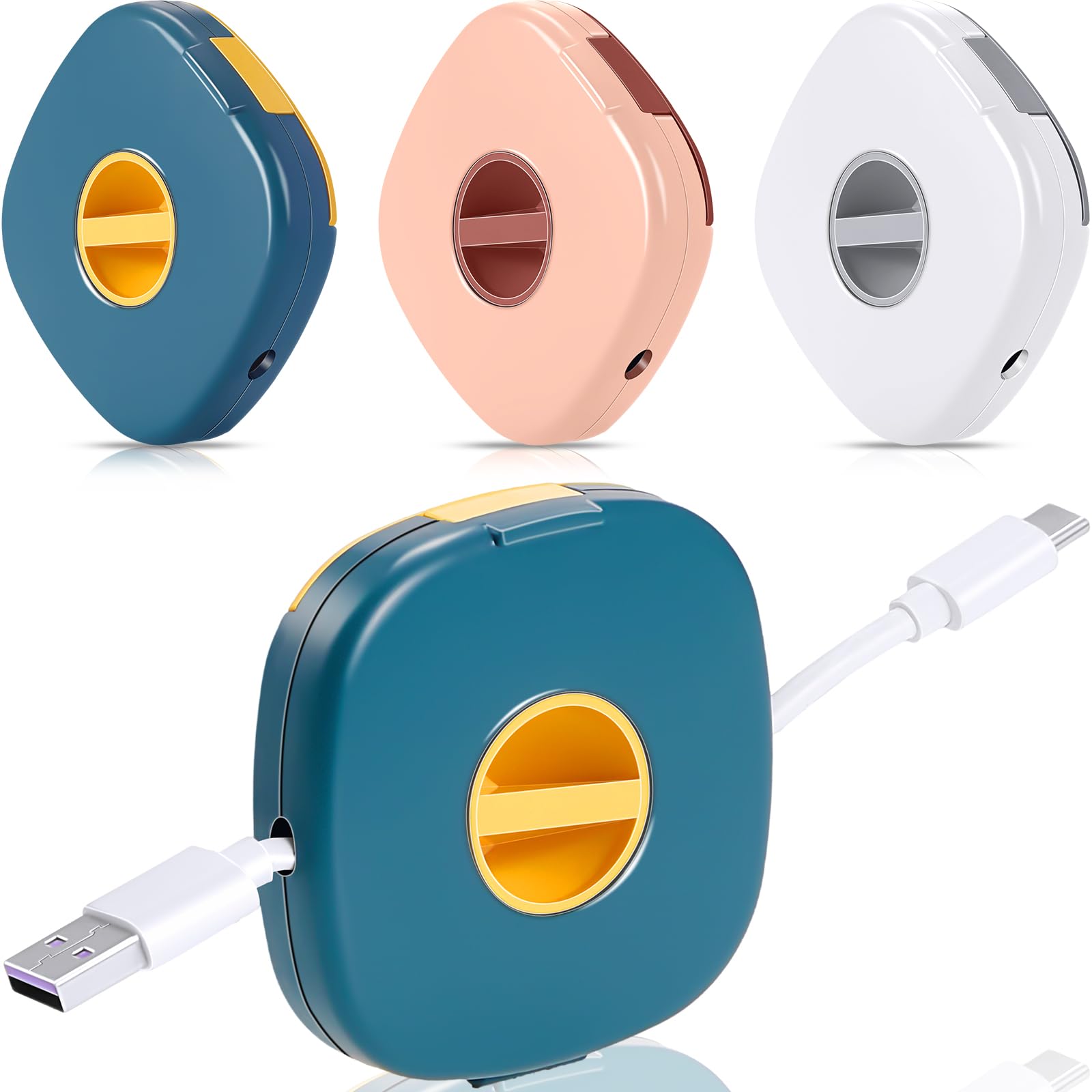 TronicXL Kabelhaspel kabelhaspel voor stroomkabel, verlengkabel, lichtketting, opslag, wikkelaar, lege trommel manager, 10 m, 15 m, 20 m, haspel rol, oranje, 2 stuks