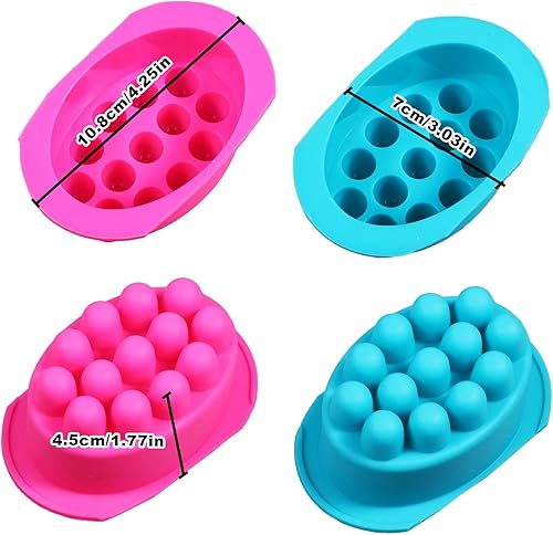 Miniatura 2 de 2 moldes de silicona para barra de masaje, molde de jabón para peine de cabello 3D para hacer jabón, flexible y antiadherente para masajear el cuero