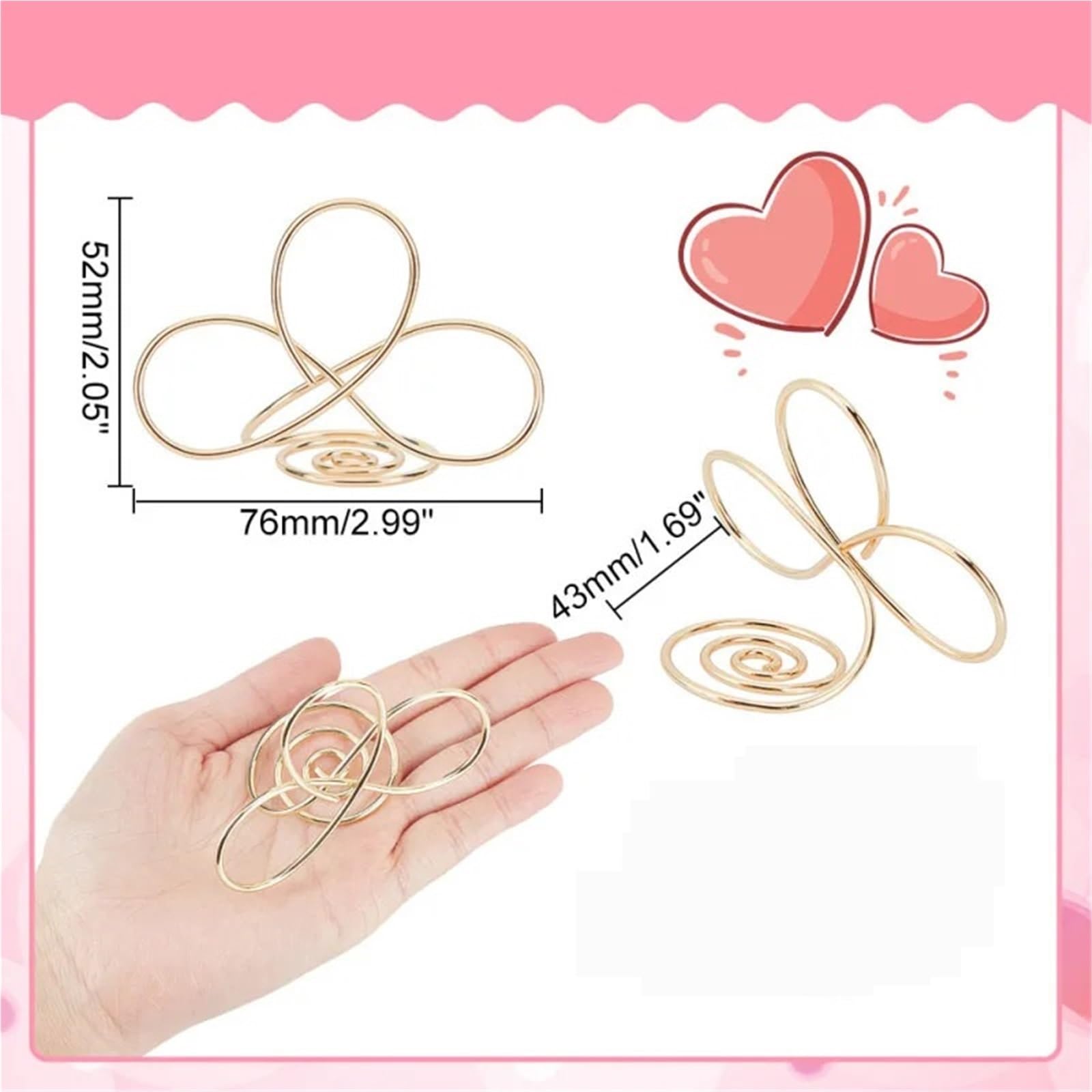 20 Stück Tischnummernhalter, Sitzetiketten, Tischkarten-Clips, Name (AECH-10327)