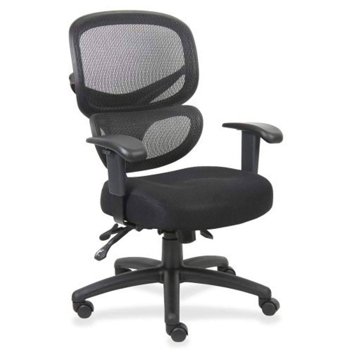 Lorell LLR60622 Executive Mesh-Back Chair, front view