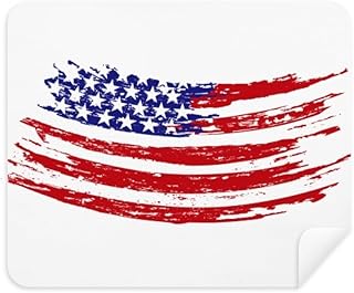 Bend Stars and Stripes America Country Flag Cleaning Cloth Screen Cleaner 2pcs Suede Fabric