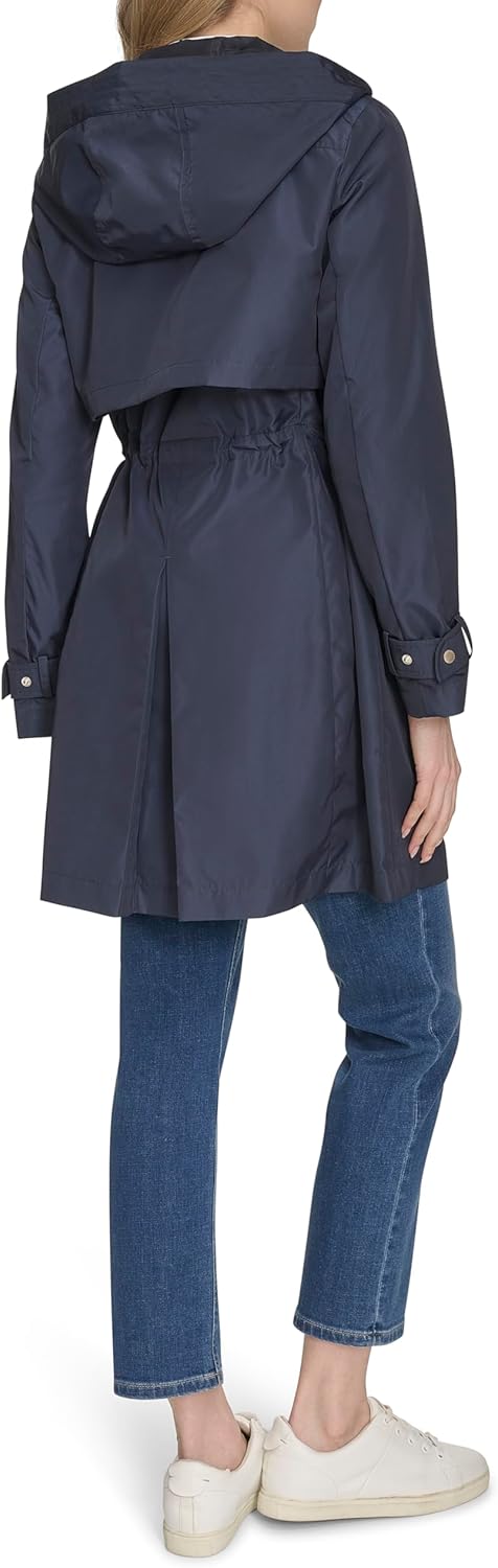 Cole Haan Women's Travel Packable Casual Trench Style Parka Jacket - Image 9