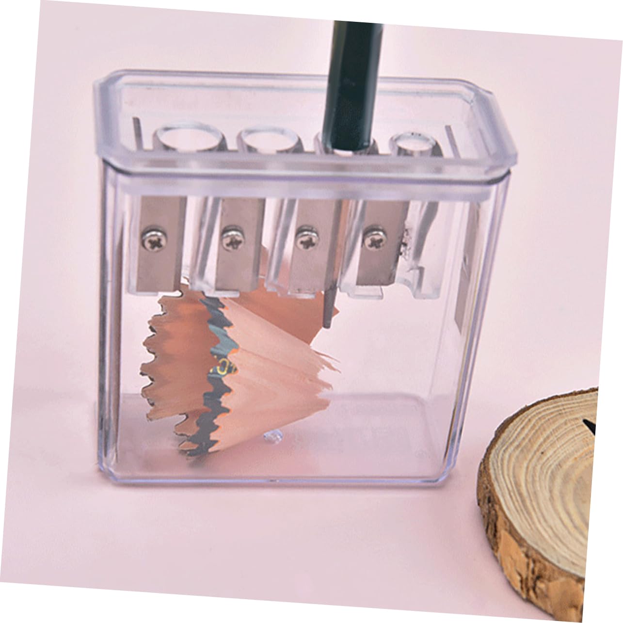 Uonlytech 5 Pezzi Temperamatite Manuale Portatile per Scuola e Ufficio Design Compatto e Resistente Facile Usare per Punta