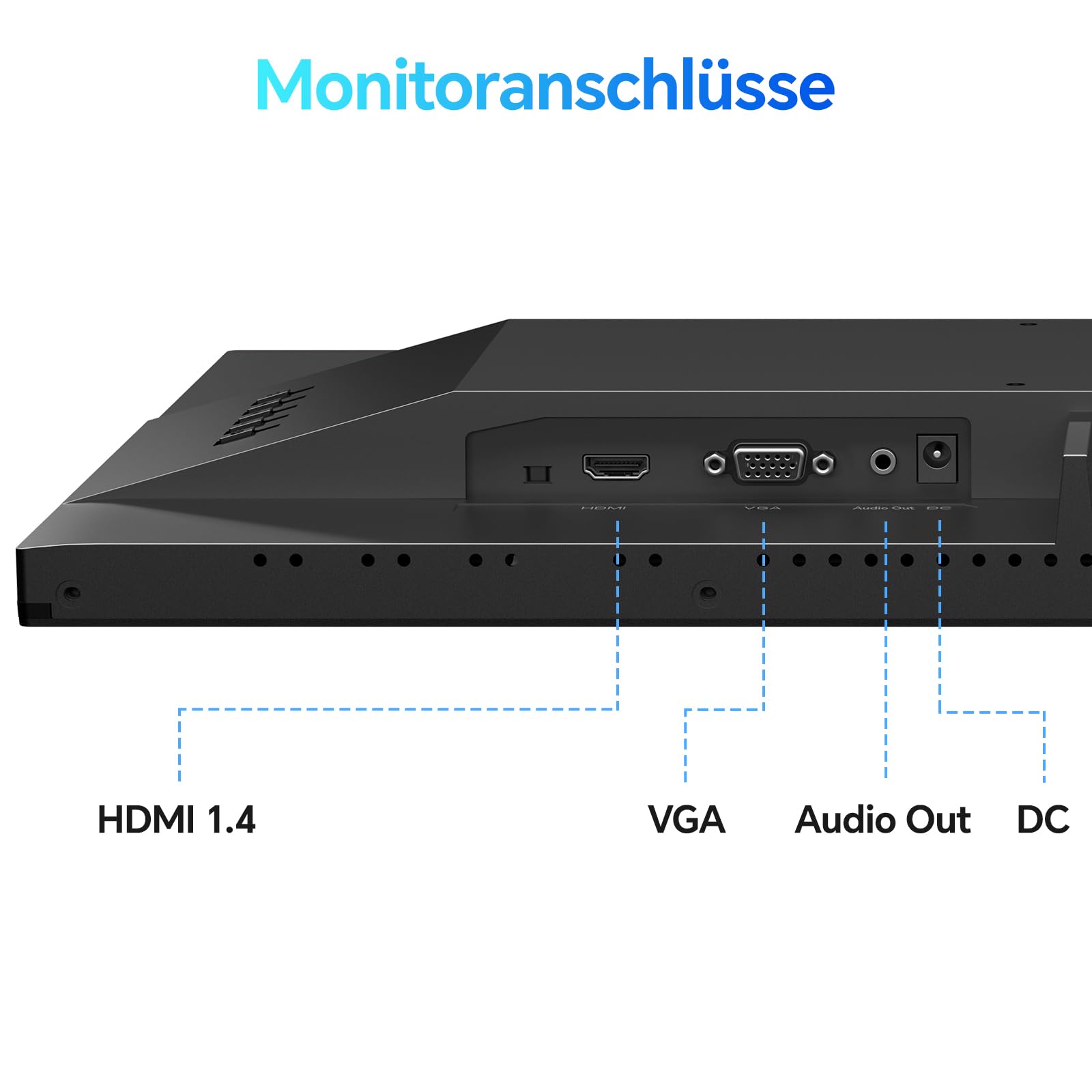 KOORUI E2412F 24 Zoll Monitor, FHD 1920x1080 100Hz, HDMI 1.4, Eye Care, 5ms GtG, VESA 100x100mm