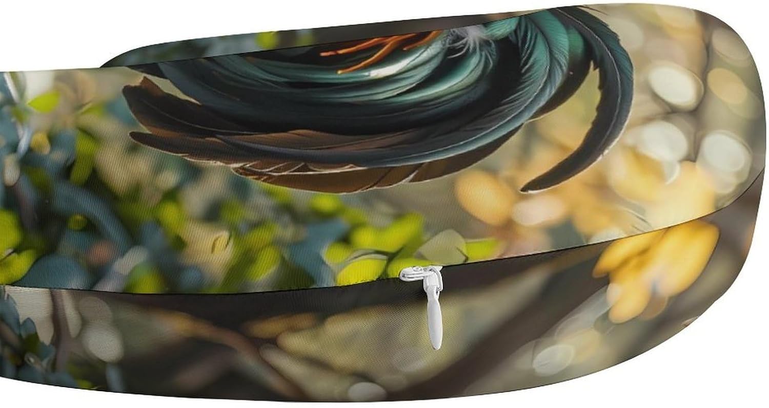 Morning Rooster Cock Travel Pillow U Shape Neck Pillow Washable Pillowcase for Sleeping Chair