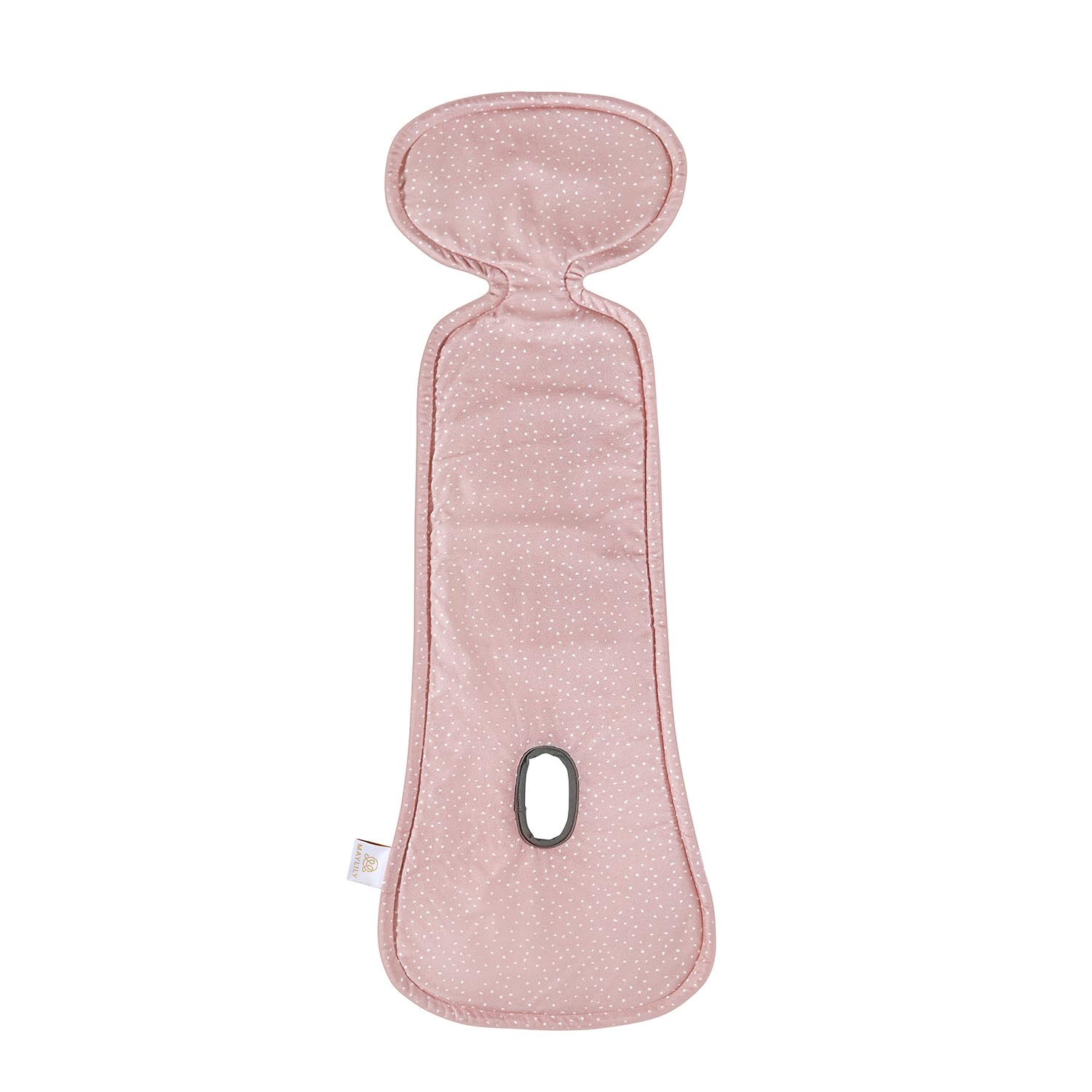 MayLily - Car Seat Insert - Baby Seat Insert - Pram for Car Seats for Child Seats - Baby Seat Head and Body Support Baby Car Seat Cushion (Stones Pink, for Car Seat: 9-18 kg)