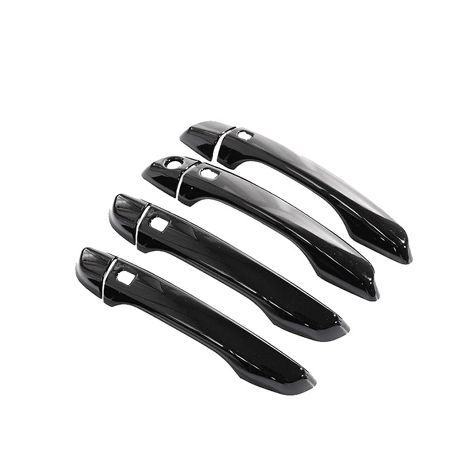 Drezzo 4Handle 4 Buttons Car Exterior Door Handle For Peugeot 208 Mk2 P21 2020-2023 Door Handle Cover Stickers Trim(4Handle 4 Buttons)
