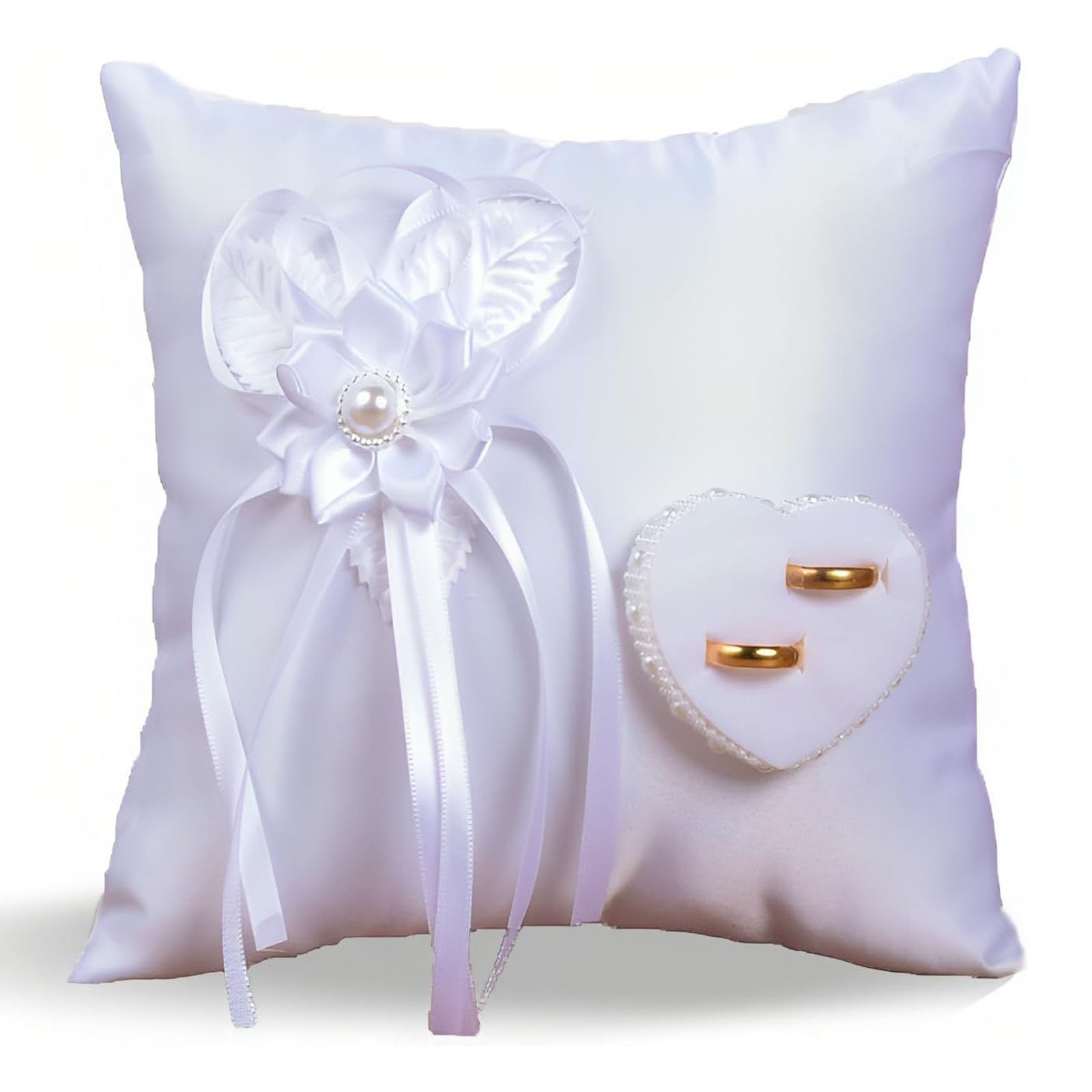 Oreiller anneau, Coussin de Porteur anneau de modèle de Fleur