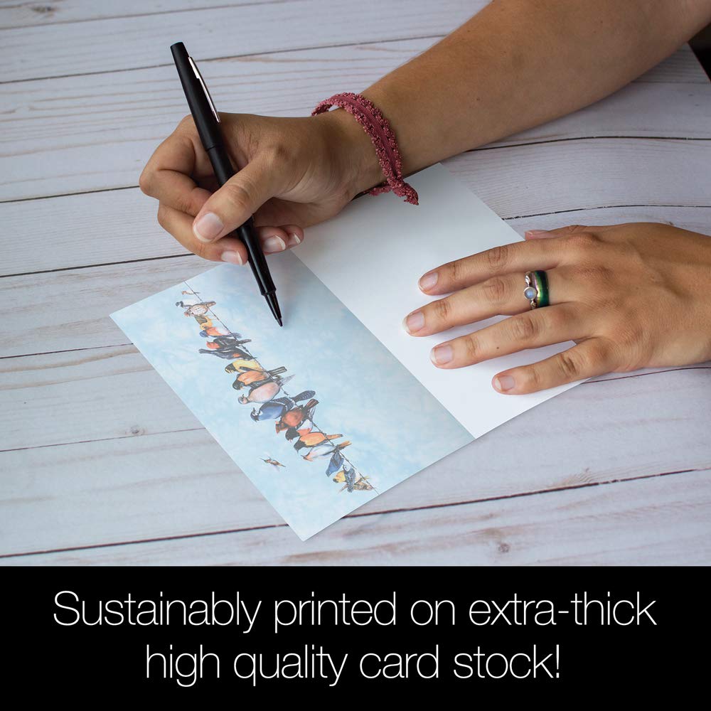 Tree-Free Greeting Cards - 12 All Occasion Cards With Zebra Flowers Design