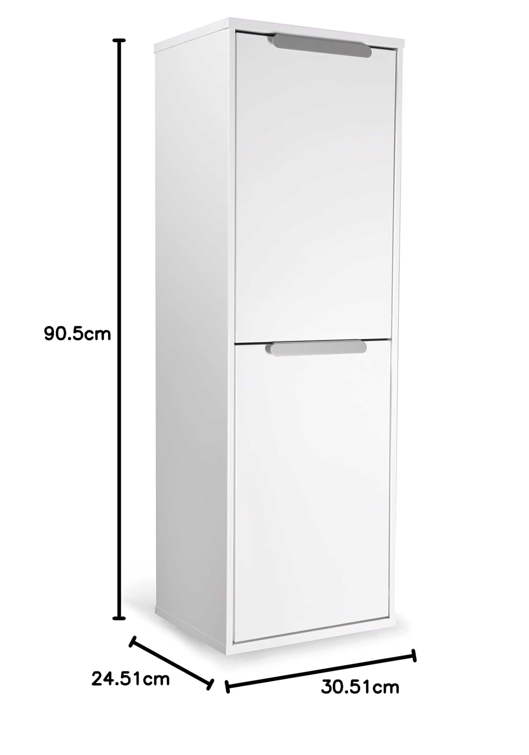 Arregui Ecoclas CR201-E Cubo de Basura y Reciclaje de Acero de 2 Compartimentos | 2x17L (34L) | Cubos de Basura de Cocina | Contenedores de Reciclaje para Casa u Oficina | blanco