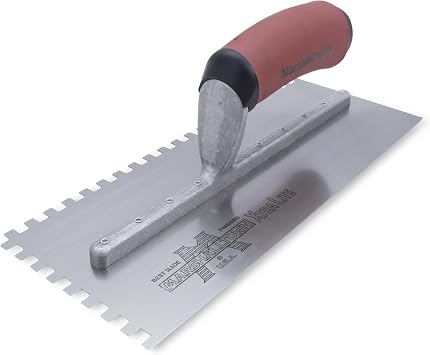 Marshalltown 5/16" Square Notched Trowel DuraSoft Handle