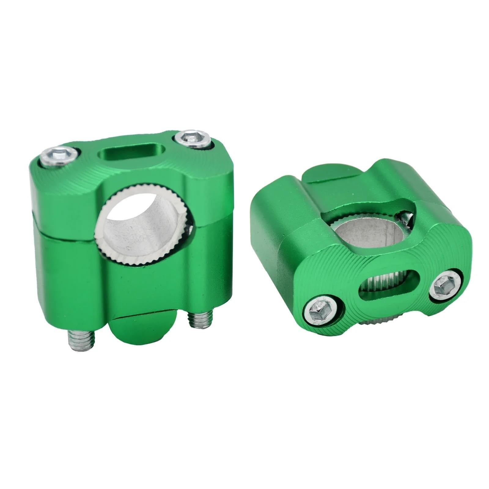 Hdhcscagh Green Motorcycle 22 Mm 28 Mm Handlebar Clamp Handlebar Risers Adapter Universal Bar Clamps Handlebar Clamps Risers(,28 Mm)