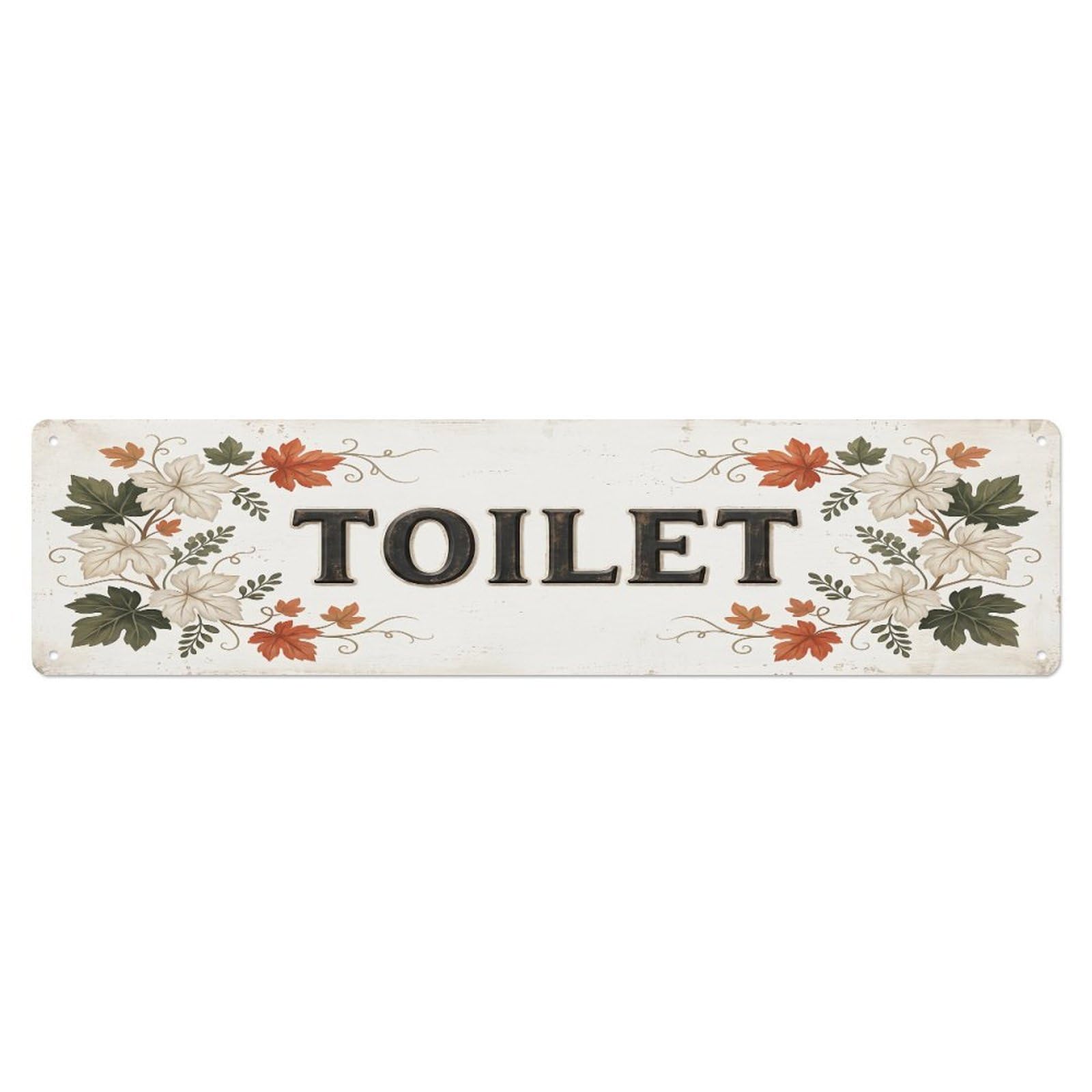 Cmhok Vintage Style Toilet Signage Grapevine Vintage Metal Tin Sign Wall Decor For Cafe, Club, Garden Metal Poster 4X16inch