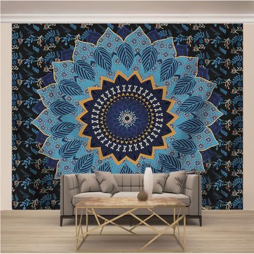 Papier peint panoramique 3d photo mural 200x140cm mandala bohème - 2