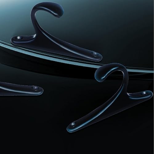 Miniatura 4 de IHRDNNR Tiradores de gabinete para cocina, baño, cajones y puertas de gabinete, gancho negro para sombrero, mango multifuncional universal, juego de