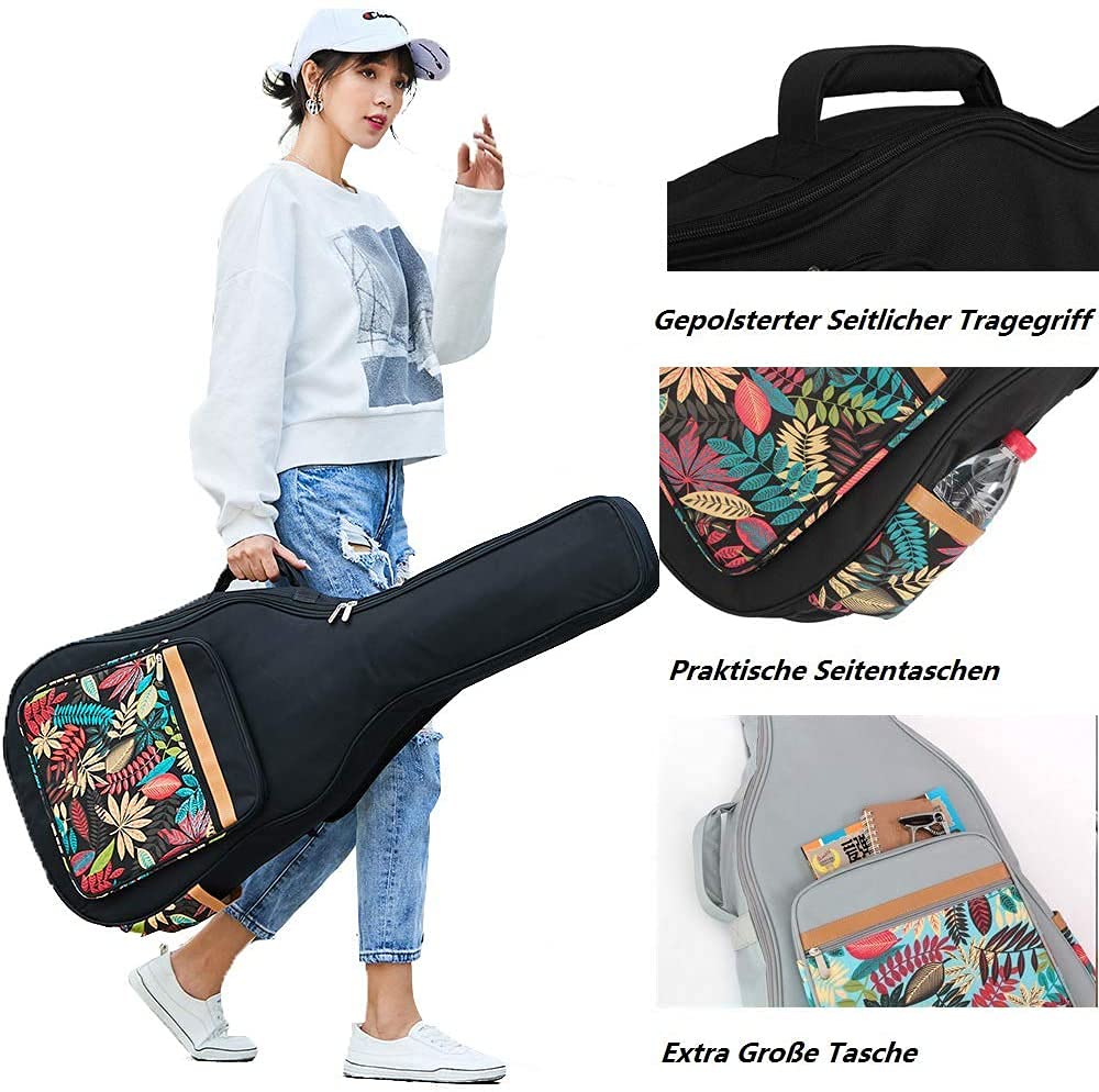 Gitarrentasche 40-41 Zoll - Akustik Gitarre Rucksack Wasserdicht - Gig Bag Case Für Gitarre