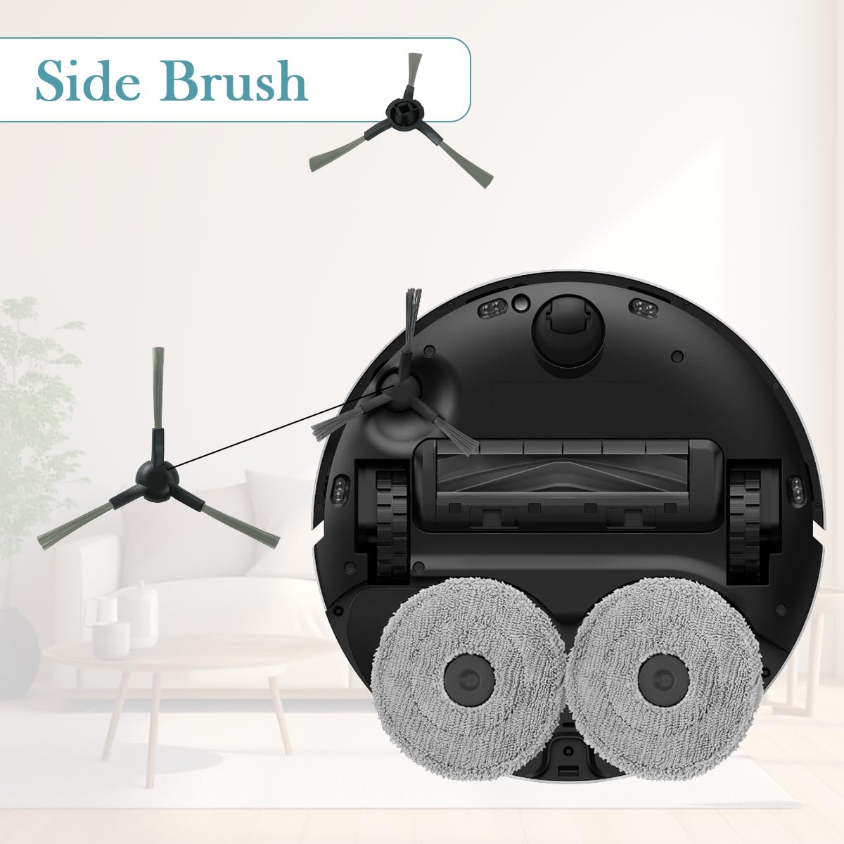 Accessori di Ricambi per Dreame L10s Pro Ultra Heat/ L10s Ultra Gen 2/ L40 Ultra AE/ X30 Ultra/MOVA E30 Ultra con 1 Spazzola Principale, 6 Sacchetti, 2 Filtro, 6 Panni, 4 Spazzole Laterali