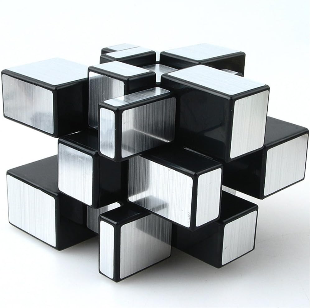 TANCH Dysmorphism Mirror Surface Speed Magic Cube 3X3 Puzzle for Children & Adults Silver
