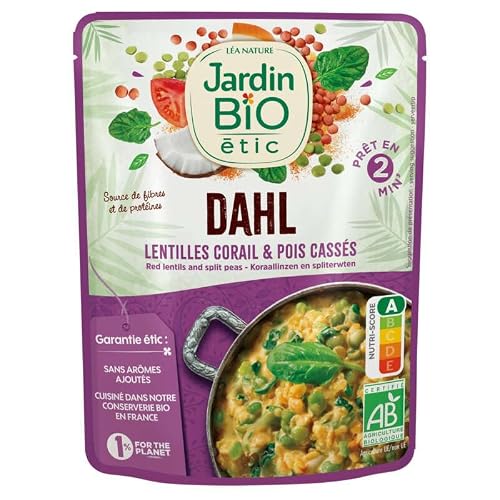 Plat Cuisiné Dhal De Lentille Et Pois Cassés Bio Jardin Bio Etic Le Paquet De - vue 2