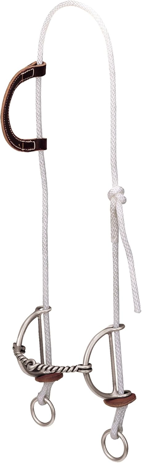 Weaver Leather Gag Bridle with Twisted Mouth Sliding Bit , Burgundy, 5