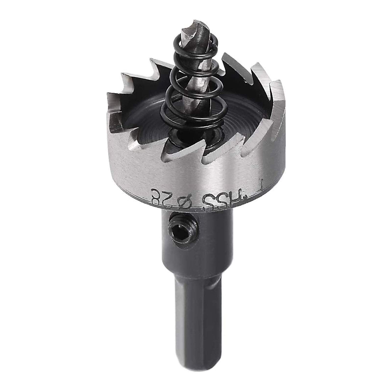 Still Awake 28mm HSS Hole Saw, High Speed Steel, Hole Saw Drill Bit Set, Compatible with Iron, Aluminum, Wood