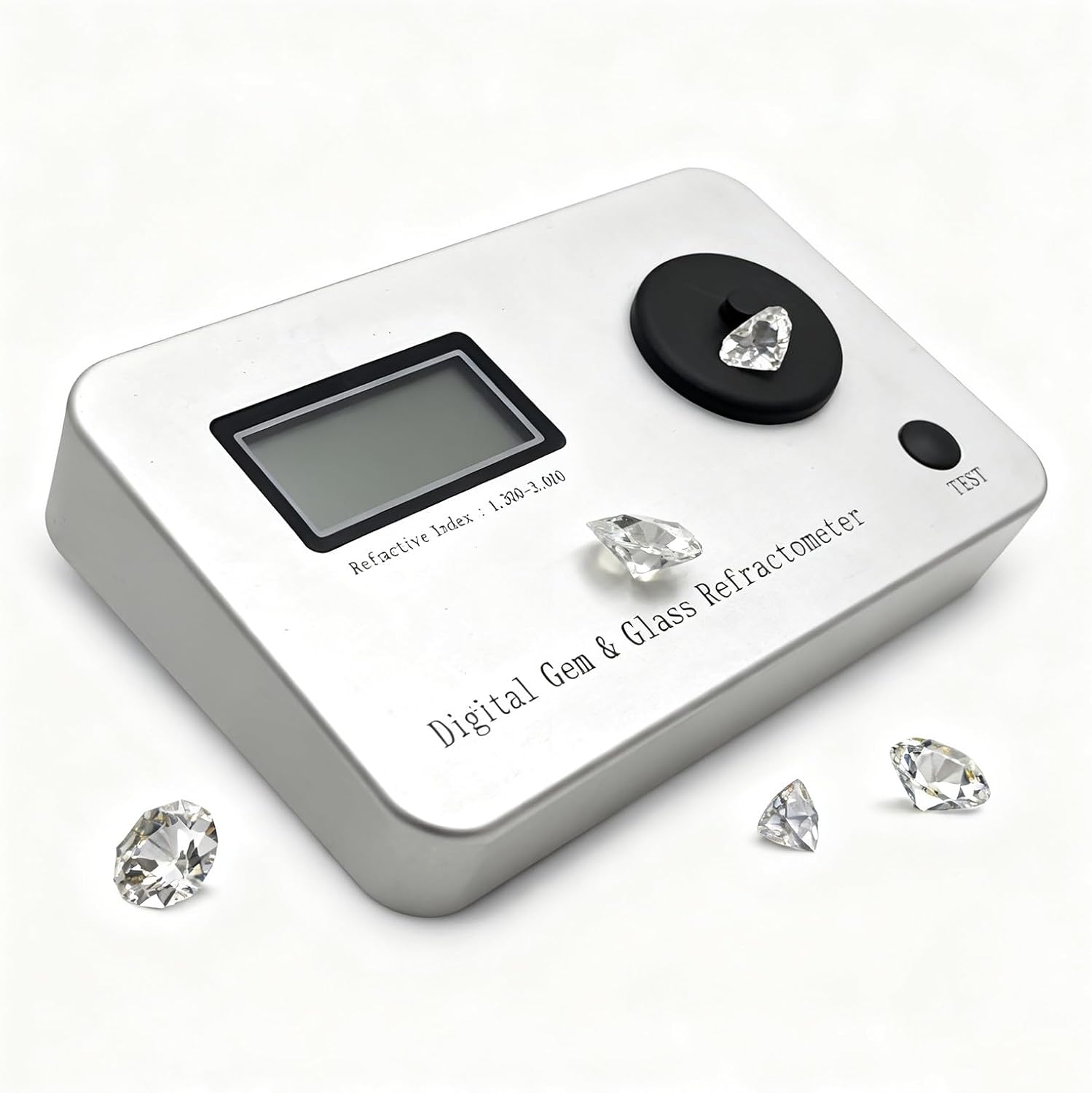 Portable Jewelry Refractometer, Professional Gemstone Identification Tool for Measuring Refractive Index 1.300-3.000, Lightweight Design