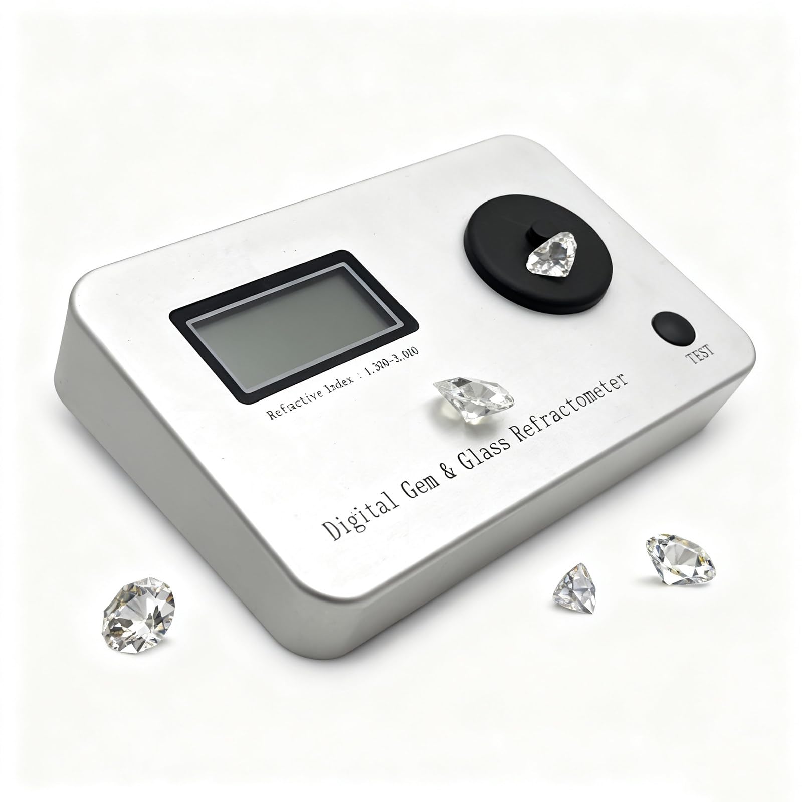 Refractómetro portátil de gemas 1.300-3.000, herramienta profesional de prueba de joyería para medir el índice de refracción