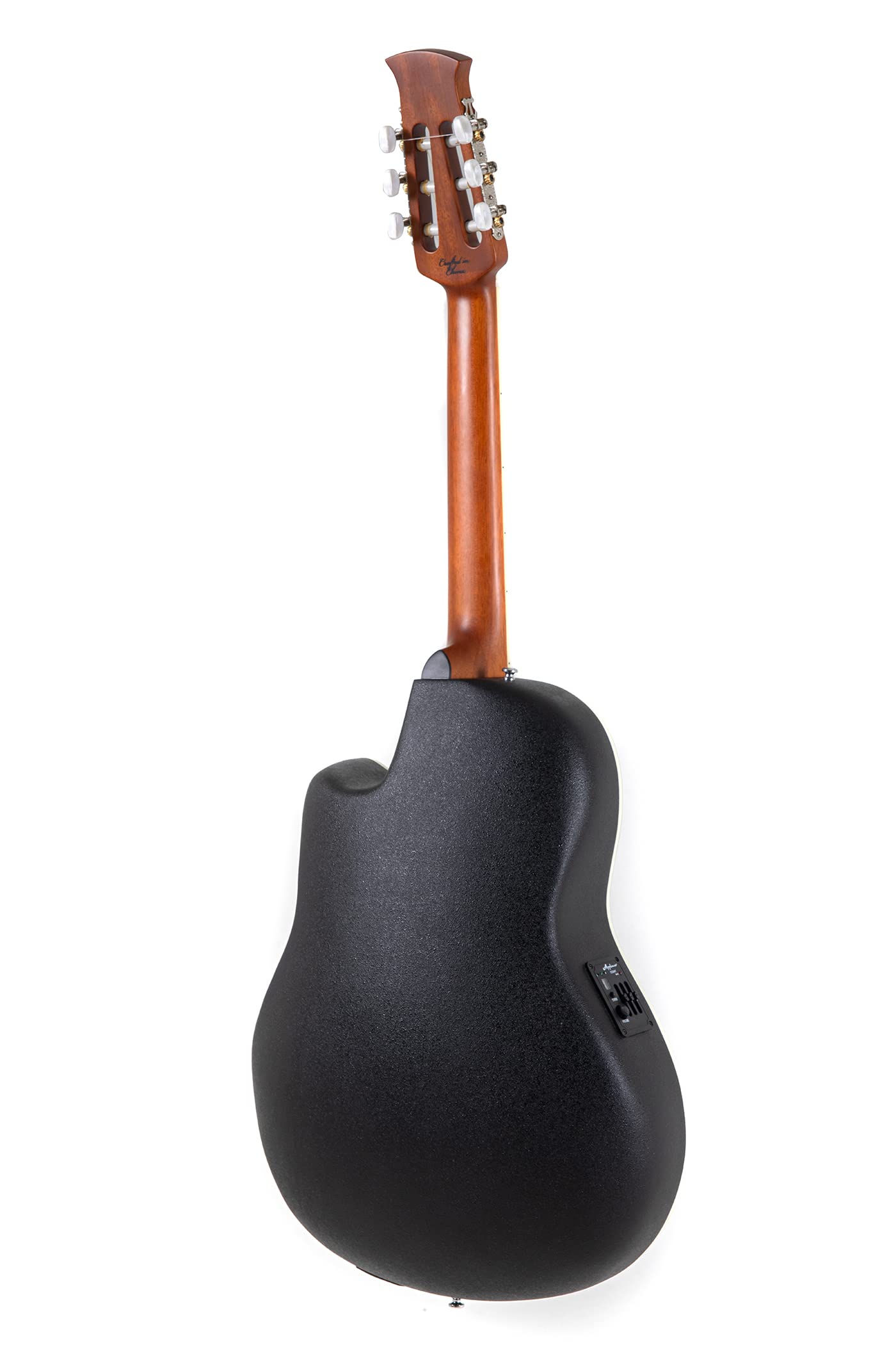 Applause Traditional Electro Acoustic Guitar Medium Body Depth Cutaway Nylon Strings, Undyed, Right, AB24CC-4S Natural Satin