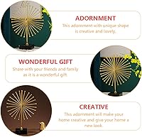 Vista 3 de IMIKEYA Librería de escritorio Decoración para el hogar 1 unid adornos de hierro Metal Hat Rack Adornos de hormigón para mesa de figuras abstractas