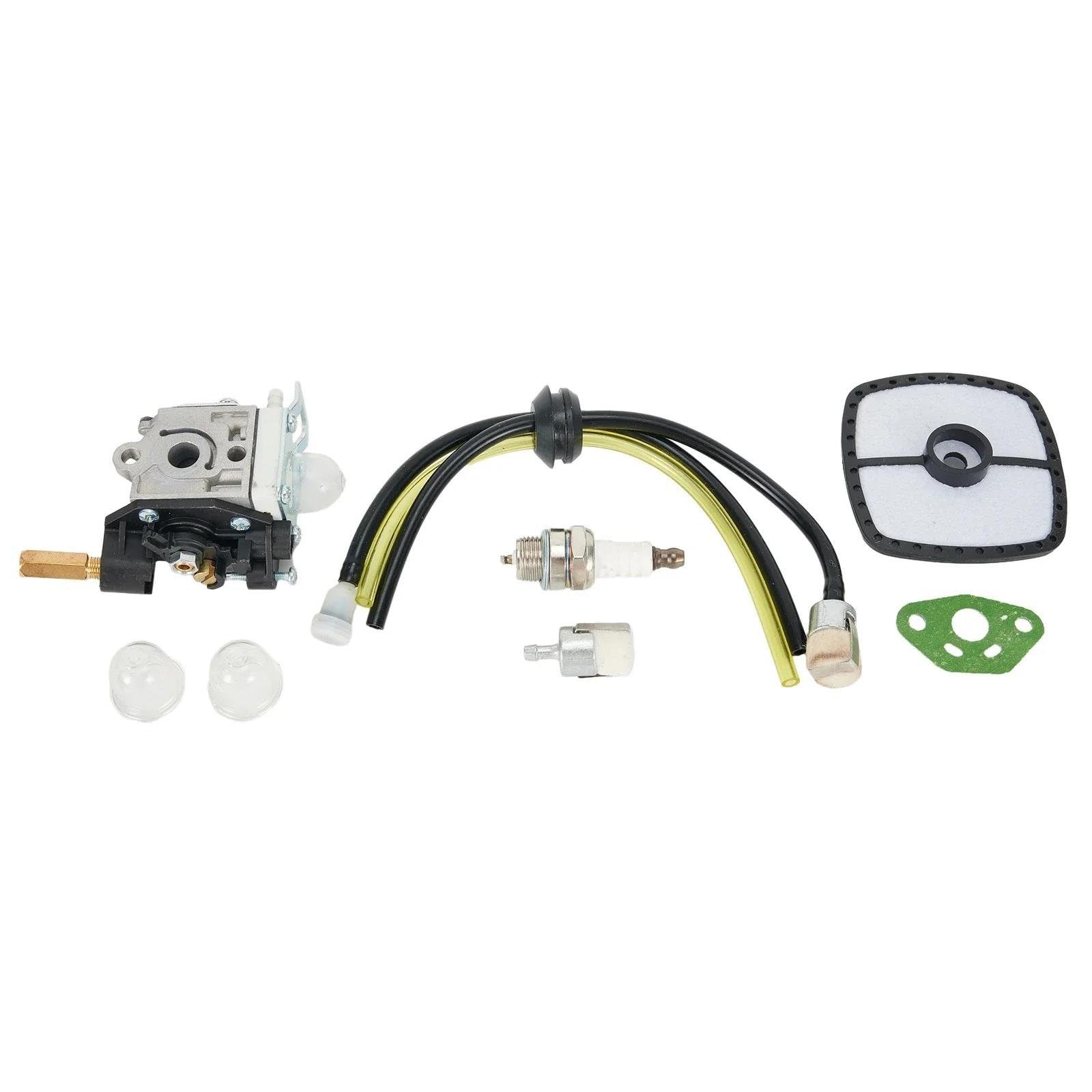 MRNQCB Carburettor For Echo PE-2620 SRM-2620 SRM-2620T SRM-2620U Trimmer For ZAMA RB-K75 Carburetor Garden Lawn Mower Grass Power Replace Part Carburetor Fuel Hose Filter