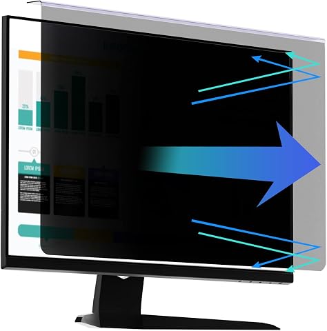 RedANGEL Hanging Privacy Screen for 23–24-Inch Monitors