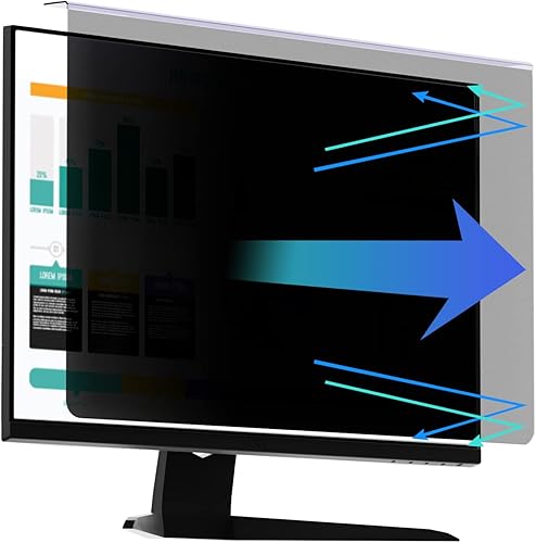 Protector de pantalla de privacidad para computadora de 23, 23.6, 23.8, 24 pulgadas, anti luz azul, filtro de pantalla ancha 169, tipo colgante,