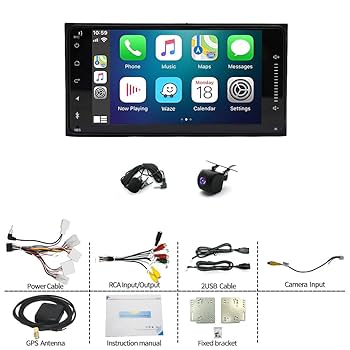 Apple - ウッディー Amazon.com: KENWOOD DDX5707S Double Din DVD Car Stereo with