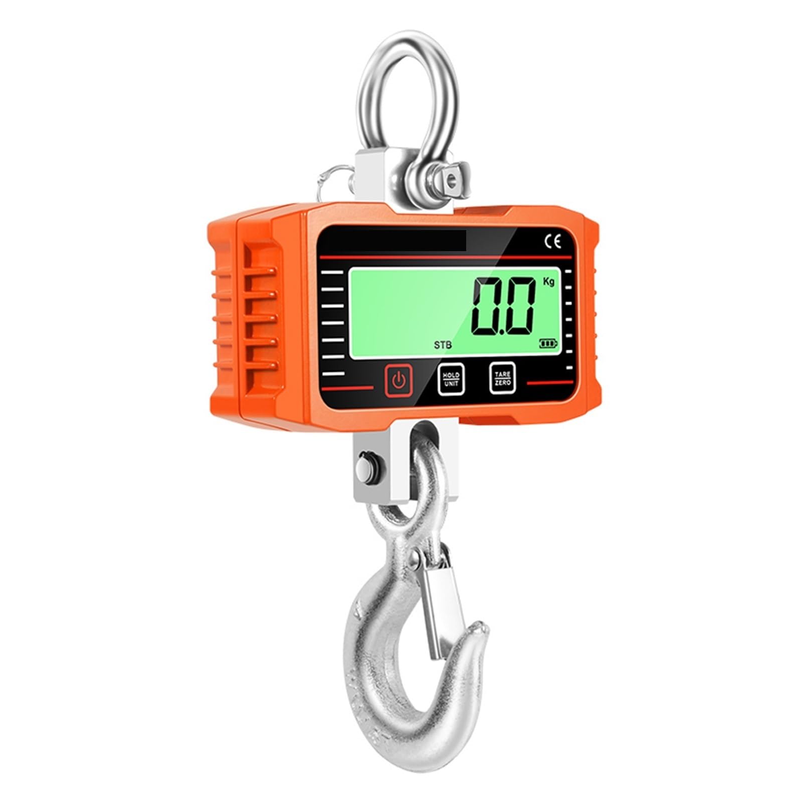 Digital Crane Scale, 2000kg Digital Crance Scale Electronic Heavy Duty Weight Hook Crane Weighing(Oranje)